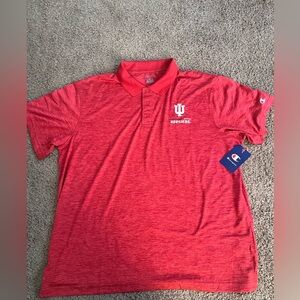 Champion Indiana Hoosiers Scarlet Men's Polo Shirt
